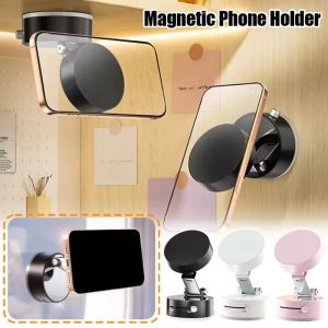 360°Vacuum Magnetic Car Phone Holder Foldable Double-sided Lazy Car Suction Cup Holder Universal Suitable for iPhone Samsung Huawei