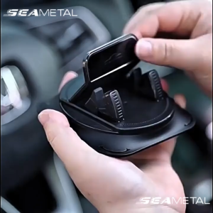 SEAMETAL Dashboard Car Phone Holder 360° Rotation Phone Stand Navigation Phone Mount Non-slip Parking Number Plate Stand Pemegang Telefon Kereta Plat Nombor Tempat Letak 手机支架