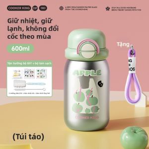 Cooker King | Cốc Giữ Nhiệt Học Sinh Thời Trang Có Ống Hút