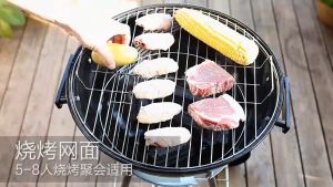 17 inches Portable Griller Charcoal Grill Outdoor Camping BBQ with Stand