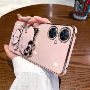 Applicable to Huawei Maimang 20 mobile phone case electroplated cat bracket makeup mirror Maimang 10 silicone soft case protective cover batch h2607069