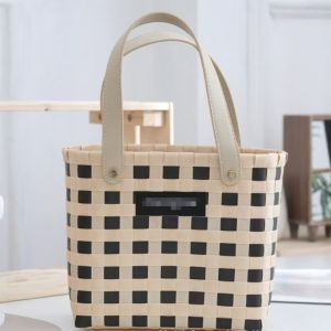 2025 New Handwoven Large Capacity Womens Shoulder Bag Casual Commuter Handbag Vacation Souvenir Single Strap Handbag