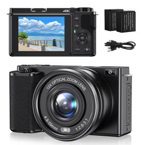 Komery 12X Optical Zoom SLR DSLR Camera 4K 64MP HD Digital Cameras For Photography Auto Focus WiFi Video Vlog Webcam Camcorder