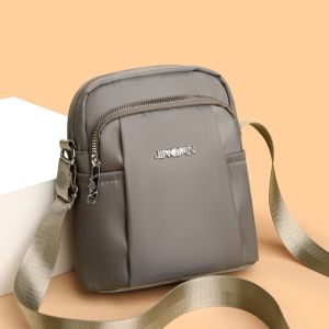 Oxford Cloth Crossbody Bag Womens New 2025 Lightweight Nylon Single Shoulder Bag Versatile for Middle-Aged Mothers Small Square Bag