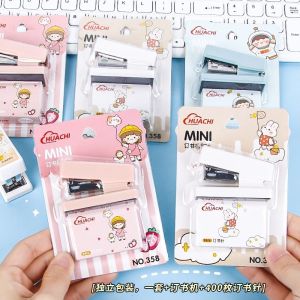 Cute Cartoon Stapler Portable Mini Staplers Student Reward Gift Office School Supplies Stationery
