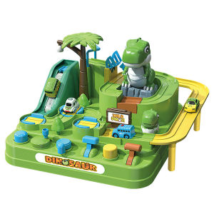 Creative Cartoon Dinosaur Adventure Parking Lot Car Track for Kids Christmas