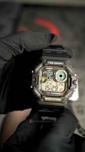 Jam Tangan Pria Casio WS-1700H-1A Digital Dial Black Resin Band