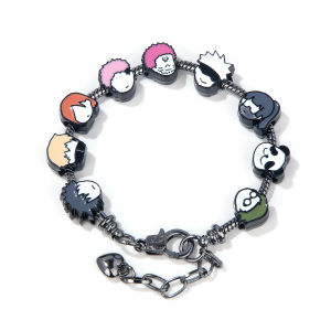 Anime Jujutsu Kaisen Charms Bracelet Itadori Yuji Fushiguro Megumi Satoru Gojo Pendant Bangle Bracelets for Men Jewelry Gift