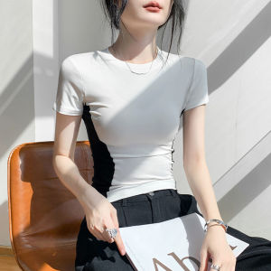GEBEISHANG | Slim-Fitting Color-Block Crewneck Short Sleeve T-Shirt