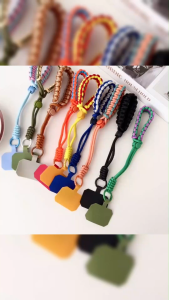 Fashion Nylon Braided Phone Lanyard Adjustable Wrist Strap For Travel Daily Use With Durable Weave Design Secure Phone Keys Camera Holder