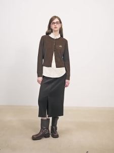 SEIFINI | High Waist Straight Slit Skirt