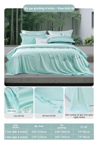 FUANNA (富安娜) | Bộ Đồ Chăn Ga Gối Tencel Sang Trọng Cảm Giác Mát Lạnh