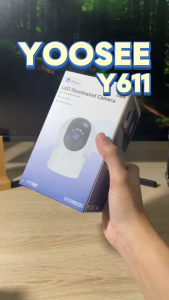 YOOSEE Y611 3MP Samrt CCTV Camera Wifi Connect To Cellphone 360 Rotation LED lighting Home Security Cam Full color night vision two-way voice