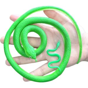 Soft Rubber Snake Artificial Cobra Get Simulated Snakes Kindergarten Kids Cognitive Toy Scary Elastic Fake Snake Animal Model