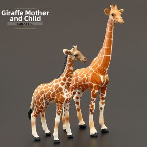 MENGSILE | Cognitive Realistic Giraffe Mother and Baby Toy Model For Boys and Girls