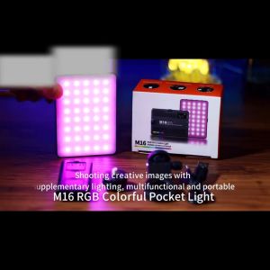 MAJU M16 CRI 9000K 1500mAH RGB Camera Fill Light Portable Mini Full Color Rechargeable Selfie Video Vlog