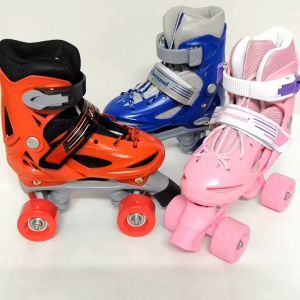 Adjustable Roller Skate shoes Suitable For Beginners 4 wheel roller skates For roller skates for kidsWheels for Kids Boys Roller Skates 4 Wheel 3-15 Years Old Girl Pink Indoor and Outdoor Roller Skate Roller Shoes Double Row Adjustable