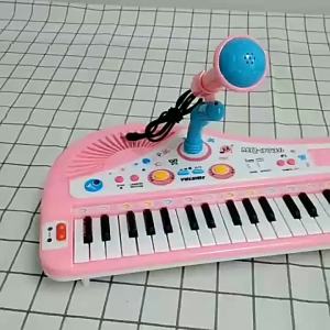 Kids Musical Piano 37 Key Electronic Keyboard Piano for Kids with Microphone Musical Instrument Educational Toys for Boys Gilrs