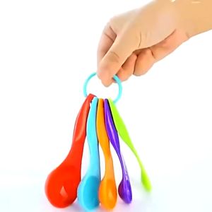 Sendok Takar Takaran Plastik Plastic Measuring Measure Spoon Ukur Susu Bumbu 1 Set 5 Pcs MPASI