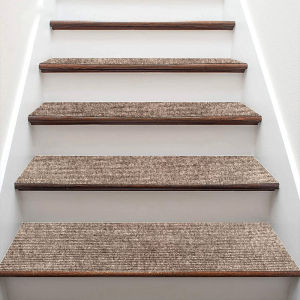 Thảm Cầu Thang Gỗ Nguyên Khối Chống Trượt Có Thể Cắt Giảm Không Cần Keo Dùng Trong Nhà Thoáng Khí Chống Trượt