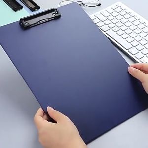 Plastic Clip Board (Long) Writing Sheet Pad Clip Board File Folders Document Holders Long 235X355mm Clip Board for Paper