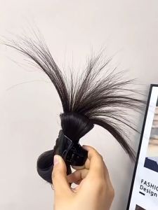 New Fashion Synthetic Fake Chignons Straight Bun with Claw Updo Bun head Hairpiece Hair Extension