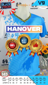 ลายใหม่ !!! เสื้อพิมพ์ลาย HanOver 09 สีฟ้า ลายสวย ราคาถูก สีสด คุณภาพเกินราคา !!!