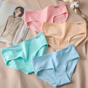 4 Quần Lót Cotton Tuổi Teen Cho Bé Gái 10-14 Tuổi Màu Trơn Trẻ Em Quần Lót Thoải Mái Tuổi Dậy Thì Thể Thao Quần Đùi