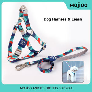 Mojioo Pet Chest Strap Harness Step In Puppy Dog Harness Straps Adjustable Pet Harness for Small Medium Large Dogs Vest with Safety Buckle Pet Chest Strap Pet supplies
