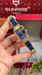 Đồng Hồ Nữ Kiểu Dáng Lắc Tay SR Sunrise 9990SA Dây Thép Mặt Chữ Nhật Size 30mm Fullbox (DHSG9990SA)
