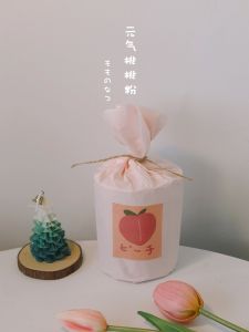 Cute Pink Pear Paper Gift Wrapping Paper Half Moon Girl Heart Ins Style Lovely Packaging Paper for Business And Cultural Use