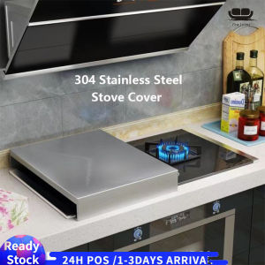 【Malaysia Ready Stock】Stainless Steel Kitchen Storage Rack Gas Stove Cover Plate Induction Cooker Bracket Gas Stove Stove Punch-free Support Customization