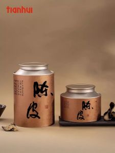 Hộp Đựng Trà Chống Ẩm Dung Tích Lớn Cấp Thực Phẩm Hộp Đựng Trà Phổ Thông Hộp Đựng Tangerine Khô Mùa Thu Và Mùa Đông