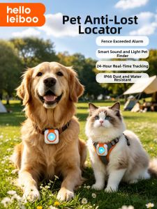 HELLOLEIBOO | Pet GPS Tracker Real-Time Monitoring Locator