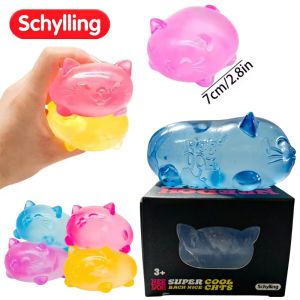 Schylling Nee Doh Mini Cute Cat Maltose Soft Squishy Fidget Toy Non Stick Odorless Non Toxic Stress Relief For Adults Students
