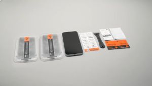 [BUY 1 GET 2] Tempered Glass iPhone 16 15 Series Pro Max Plus Spigen EZ Fit Privacy Anti Spy + Camera Lens Protector Spigen Optik Pro Black