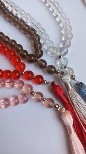Tasbih Zikir 33 butir / Tasbih Mutiara Cantik / Tasbih Zikir 33 butir Pakai Tasel Bahan Mutiara