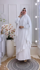 Set Dress/One Set Gamis Syari Kode ASTUN Bahan Kringkel Premium By Ory AjeZas Collection