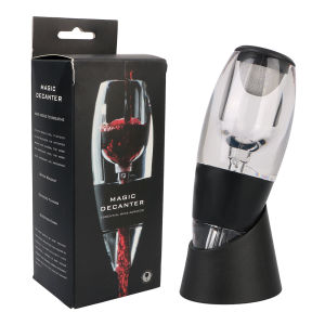 Red Wine Whisky Aerator Dispenser For Bar Party Kitchen Quick Sobering Professional Wine Decanter Pourer With Filter and Base