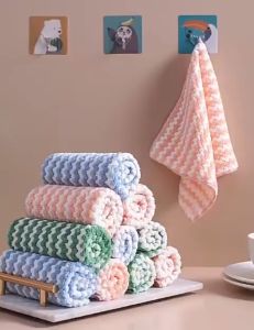 ILU680 Kain Lap Piring Anti Minyak Bahan Microbulu / Kain Lap Serbaguna Bahan Microbulu