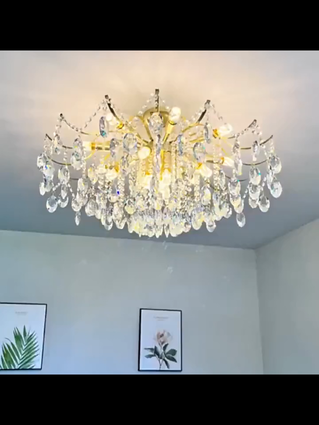 Master Bedroom Crystal Ceiling Lamp Nordic Living Room Dining Room Chandelier Luxury Simple Light