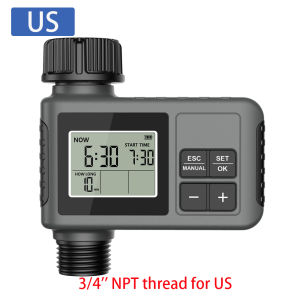 Automatic Watering Device 1/2 Zone Smart Water Timer LCD Display Irrigation Watering System Timed Sprinkler Garden Programmer