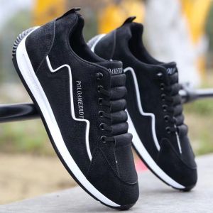 ⚡Amandad Stores⚡รองเท้าผู้ชาย รองเท้าผ้าใบแบบสวม รองเท้าวิ่งลำลองพื้นนุ่มใหม่ รองเท้าทำงานระบายอากาศได้ดี ขนาดบวก 39-45