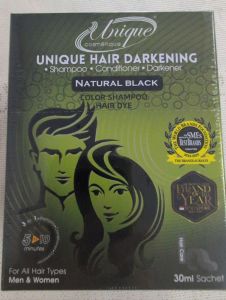 Unique Hair Dye Natural Black ( 10x 30ml)