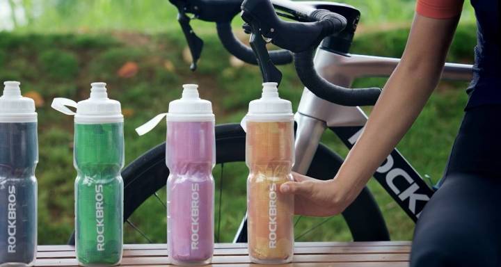 Rockbros Purple Bike Water Bottle ROCKBROS Cycling Insulated