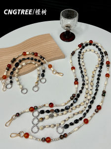 Phone Case Chain Crossbody Can Back Fashion Wind Retro Fashion String Beads Chain Bag Can Be Hung Detachable Outdoor Liberation Hands Drop-Resistant Fantstic Anti-Lost Product Strong and Durable Portable Easiest for Match