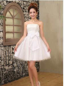 2026 Short Maid of Honor Dress Elegant Princess Style Formal Gown Sister Performance Party Hostess Outfit Handmade Flowers