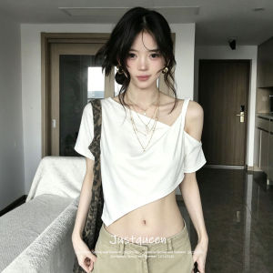 JUSTQUEEN | Áo Thun Độc Quyền Một Vai Ngắn