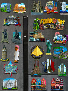 Worldwide Switzerland Paris Dubai Japan Russia UK Taiwan Spain Tourist Souvenir Refridgerator Magnets