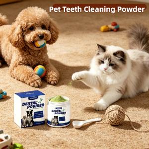 Pet Teeth Cleaning Powder Reduce Tartar And Calculus Lasting Freshen Breath Powder Natural Dogs And Cats Oral Gum Health Product